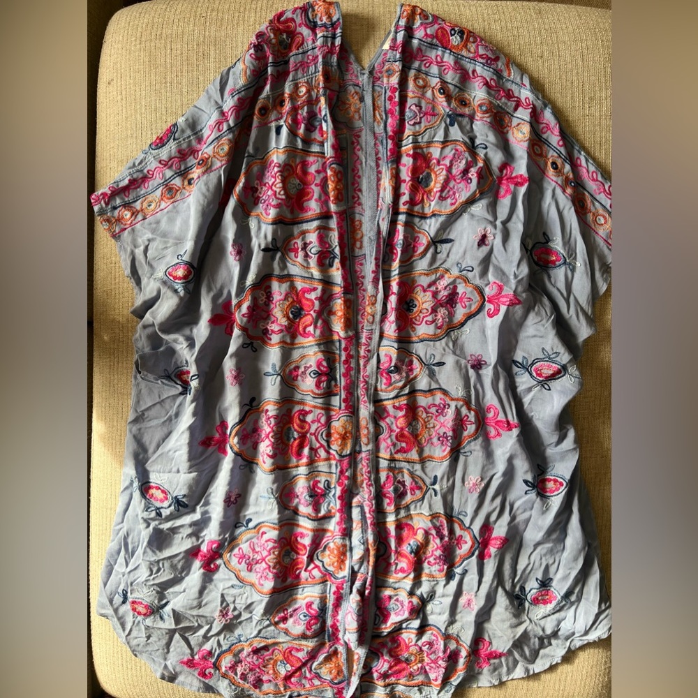 Hand embroidered cardigan